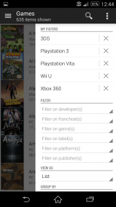 (Saveable) Filter options for game collection